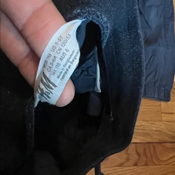 H&M school uniform Navy Kids Jogger Pants 5-6Y - Picture 4 of 4